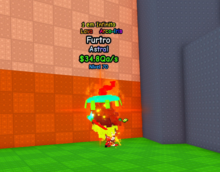 1 ASTRAL FUTRO  NIVEL 70max LAVA + ARCO IRIS
