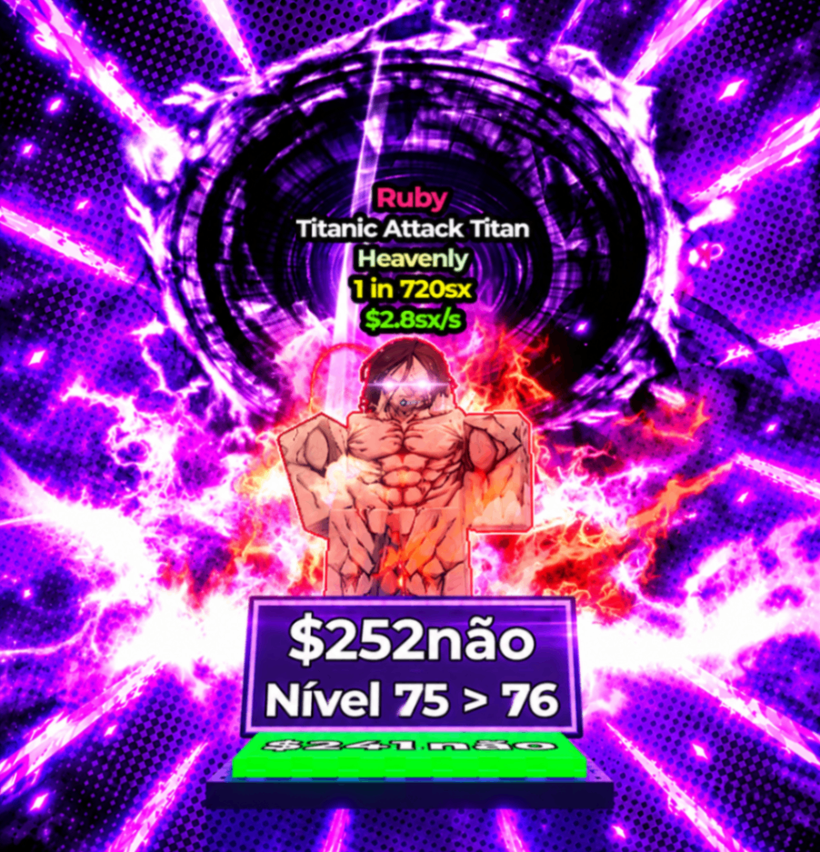 TITANIC ATTACK 1 IN 720sx - 2.8Sx/s NIVEL 75